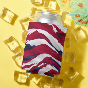 Porta-lata Abstrato de Marca Americana de Sinalizador America