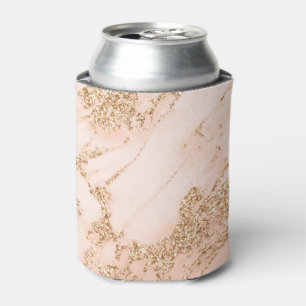 Porta-lata abstrato de mármore Rosa dourado