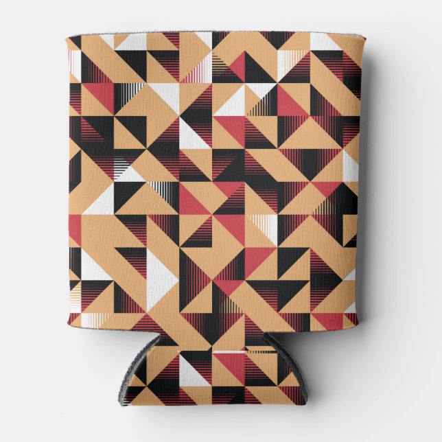 Porta-lata Abstrato de Triângulo, Beleza Elegante. (Frente)
