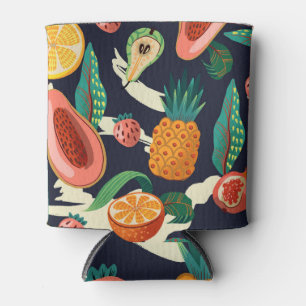 Porta-lata Abstrato Exotic Fruta: Texturizada sem costura