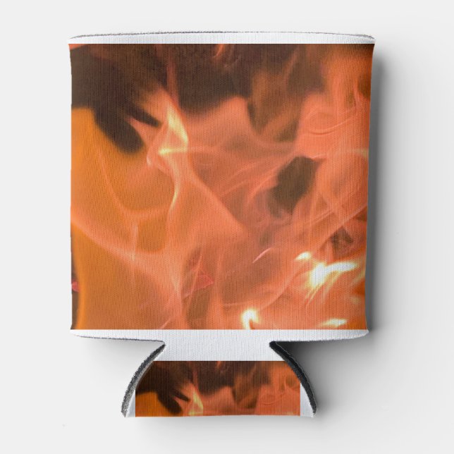 Porta-lata Abstrato Flame Koozie (Frente)