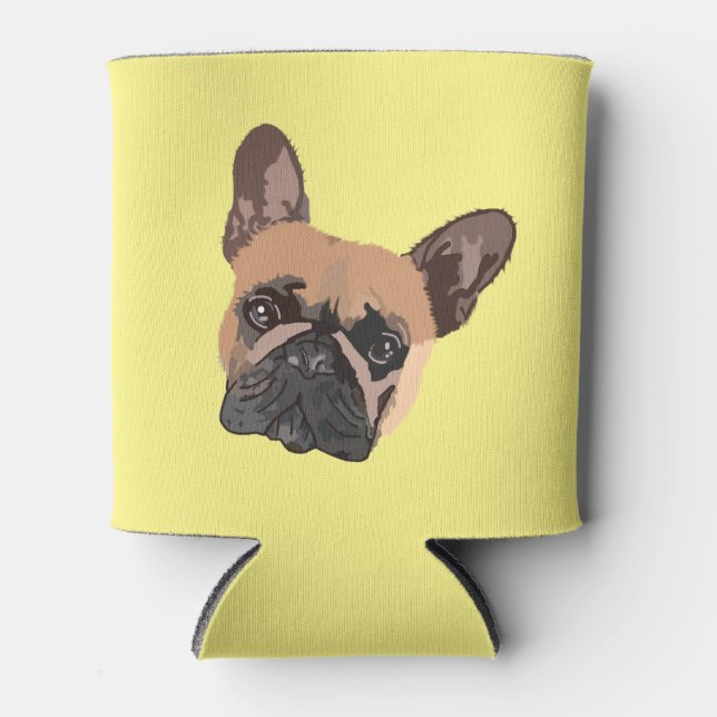 Porta-lata Abstrato French Bulldog Can Cooler (Frente)