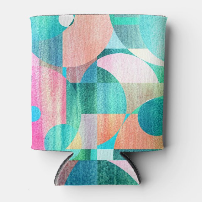 Porta-lata Abstrato Geométrico Brito, Colorida (Frente)
