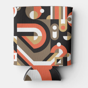 Porta-lata Abstrato geométrico: Design de Trabalho de arte fu