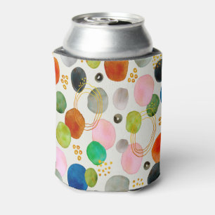 Porta-lata Abstrato Pebble Dourado Glitter Art