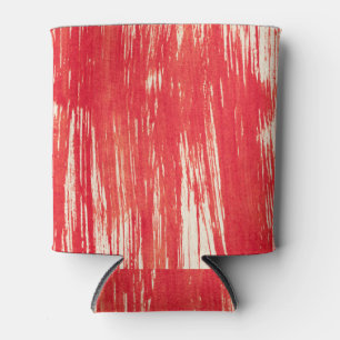 Porta-lata Abstrato Vermelho: Fundo de Aquarela.