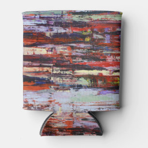 Porta-lata Abstrato vibrante: pintura de Canvas artística
