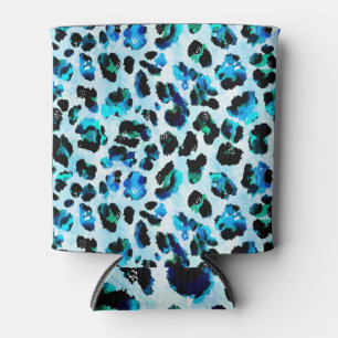 Porta-lata Abstrato Watercolor Leopard Skin Patterne