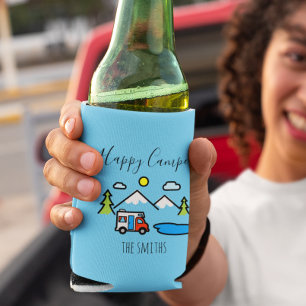 Porta-lata Acampamento de Acampamento para Montanhas RV Feliz