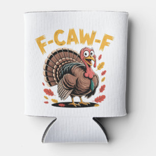 Porta-lata Ação de Graças À Turquia Que Grita F-Caw-F Crow En