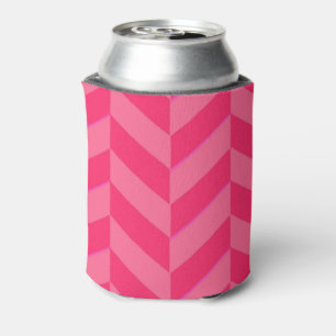 Porta-lata Acessório de Bebida Na moda Chevron Rosa