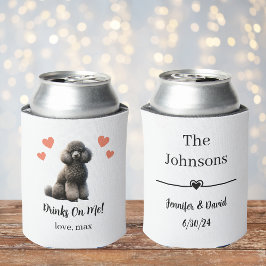 Porta-lata Acondicionador de Lata de Casamento de Poodle Pet 