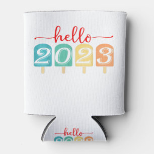 Porta-lata Adeus 2022 Olá Feliz ano novo 2023 Engraçado Chris
