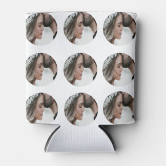 Porta-lata adicionar nome de adição de colagem de fotos circu