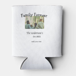 Porta-lata Adicionar nome de família foto ano rusticidade fer