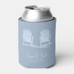 Porta-lata Adirondack Beach Chairs Dusty Blue White Casamento