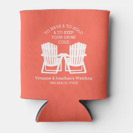 Porta-lata Adirondack Chairs Coral