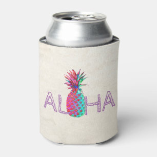 Porta-lata Adorável Abacaxi Havaiano Aloha