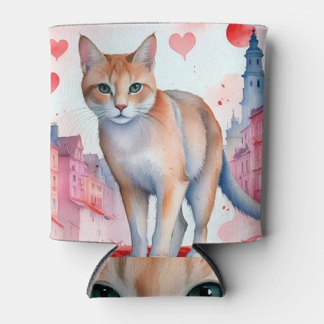 Porta-lata Adoro um gato (Frente)