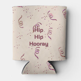 Porta-lata Adult Birthday Ribbon and Confetti Pattern