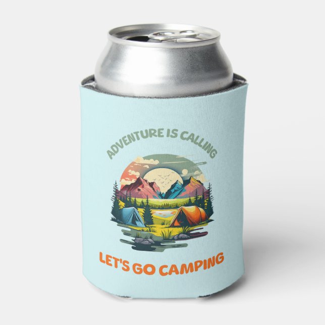 Porta-lata Adventure está chamando, vamos acampar (Can Front)