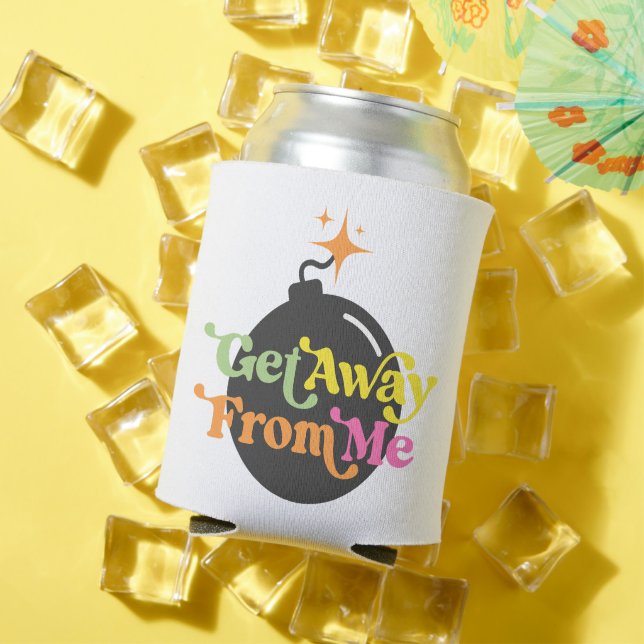 Porta-lata Afastem-Se De Mim Bomba Engraçado Sarcástico (Verão in situ)