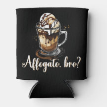 Affogato, irmão? Sorvete de café italiano engraçad