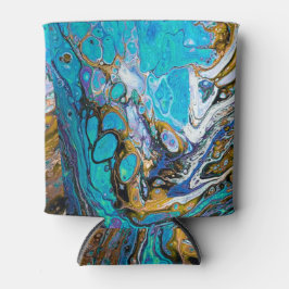 Porta-lata Água e pedras abstrato