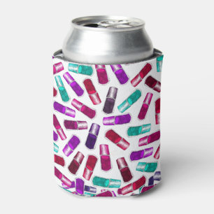 Porta-lata Aguarela pintada bonito do verniz para as unhas