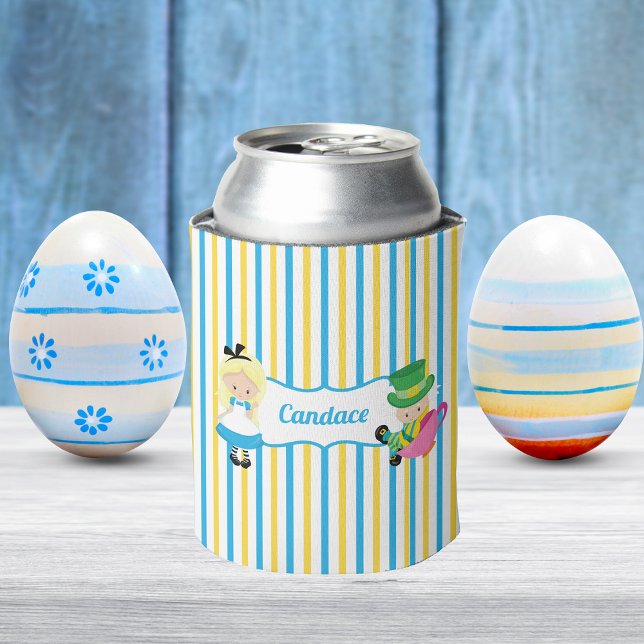 Porta-lata Alice no País das Maravilhas do Tea Party Feliz An (Criador carregado)