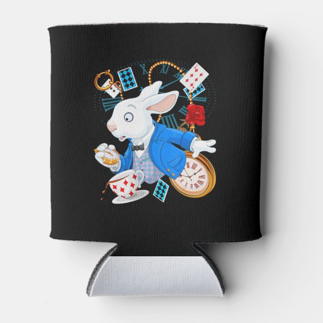 Porta-lata Alice No País das Maravilhas - Rabbit Branco (Frente)