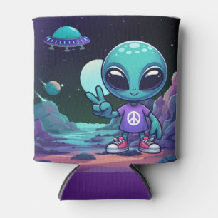 Porta-lata Alienígena de paz e nave espacial