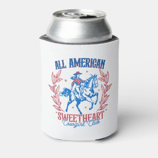 Porta-lata All American Swetheart Cowgirl Club (Can Back)