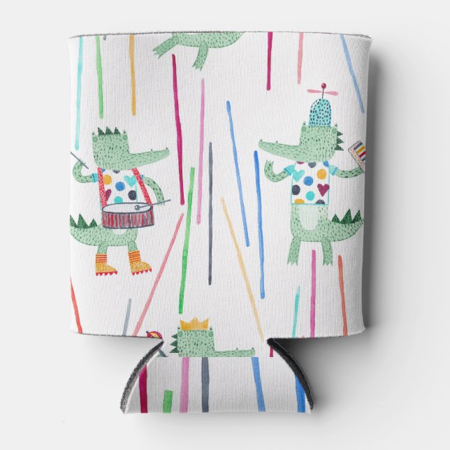 Porta-lata Alligadores Música: Aquarela Infantil (Frente)