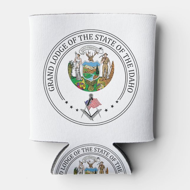 Porta-lata Alojamento de Freemasonry do Estado de Idaho (Frente)