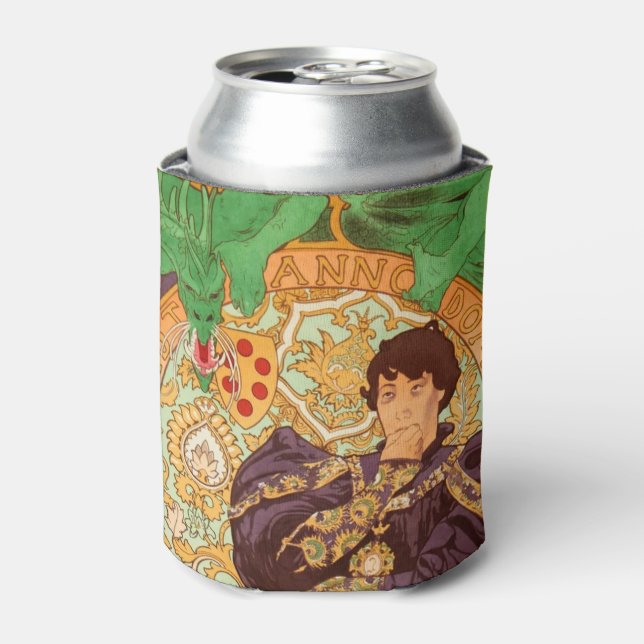 Porta-lata Alphonse Mucha Príncipe e Dragão (Can Front)