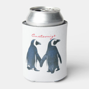 Porta-lata Ama Pássaros Casal Pinguim Thunder_Cove
