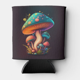 Porta-lata Amanita Muscaria Trippy Blue