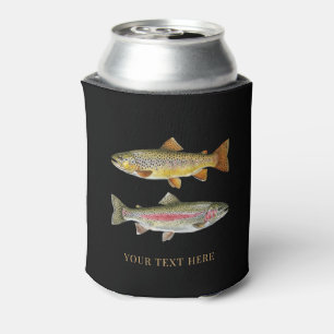 Porta-lata Amante de Pesca Personalizado – Design de Pesca de