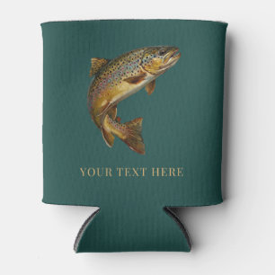 Porta-lata Amante de Pesca Personalizado – Design de Pesca de