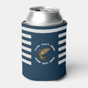Porta-lata Amante de Pesca Personalizado – Design de Pesca de