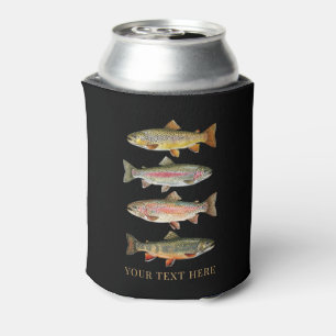 Porta-lata Amante de Pesca Personalizado – Design de Pesca de