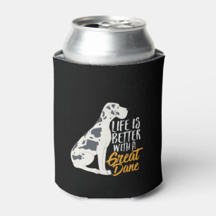 Porta-lata Amante engraçado e bonito do cão de great dane