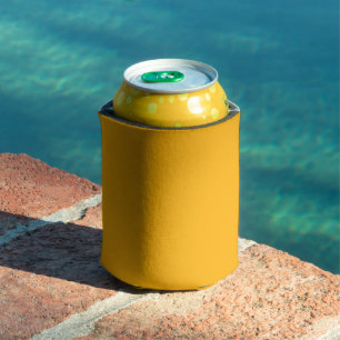 Porta-lata Amarelo de Goldenrod Outono Cor Sólida