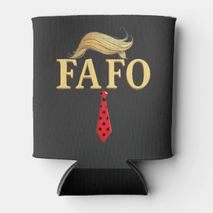 Porta-lata American Donald Trump FAFO EUA Flag Patriotic
