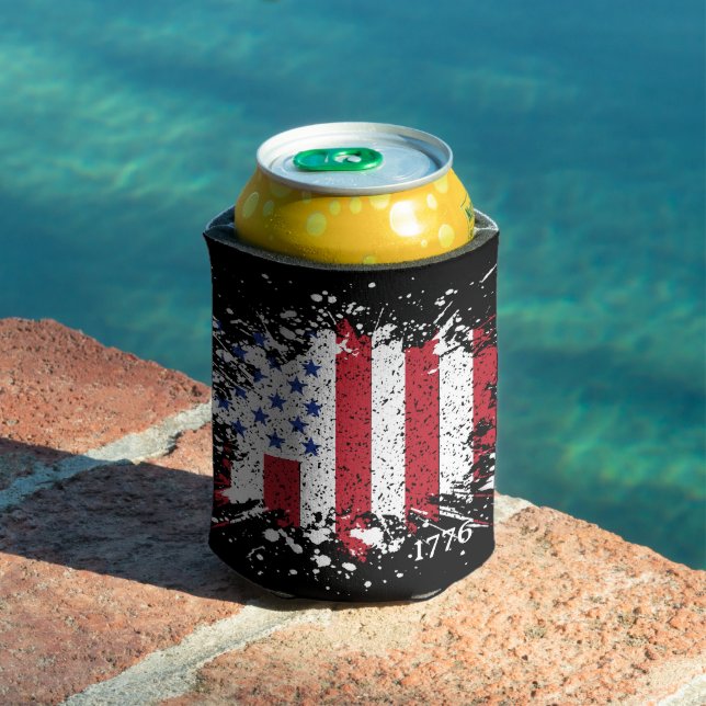 Porta-lata American Peace Flag 1776 American State National (Piscina in situ)