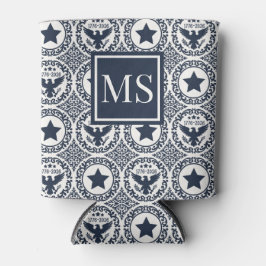 Porta-lata Americana Heritage Eagle Medallion Monogram