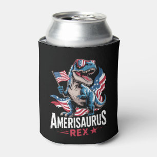Porta-lata Amerisaurus T Rex Dinossauro 4 De Julho Bandeira A