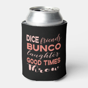 Porta-lata Amigos de Dados Pretos Rosa do Bunco Player
