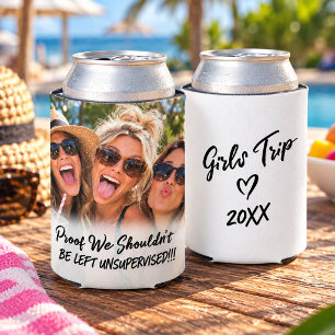 Porta-lata Amigos Divertidos Foto Personalizada